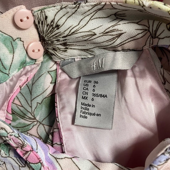 H&M halter floral dress size 6 - Picture 2 of 3